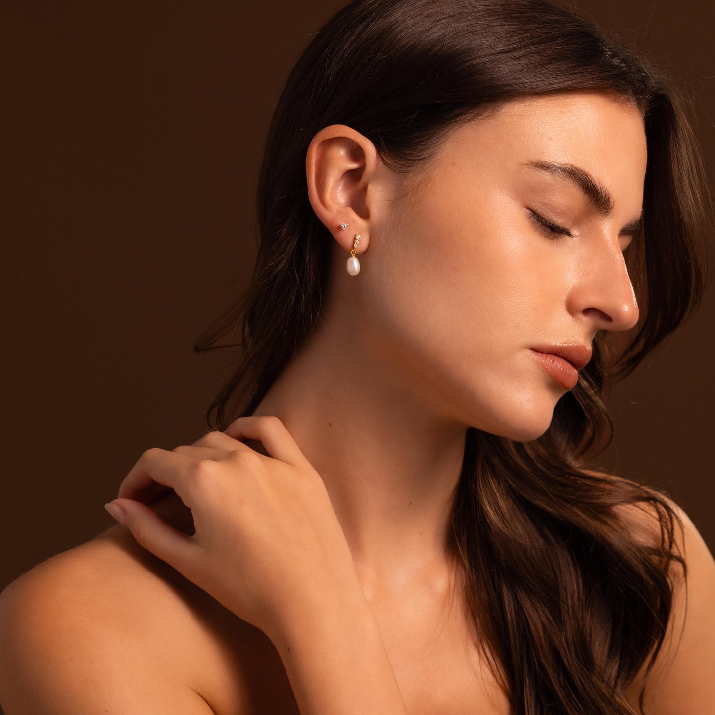 Droplet Pearl Earrings Margot