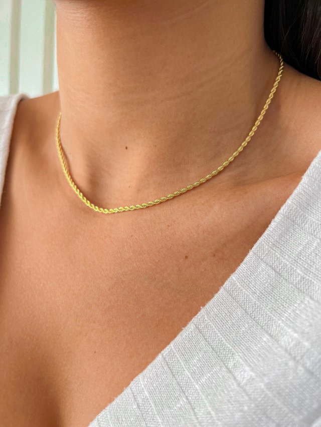 Fine Gold Cord Necklace Margot