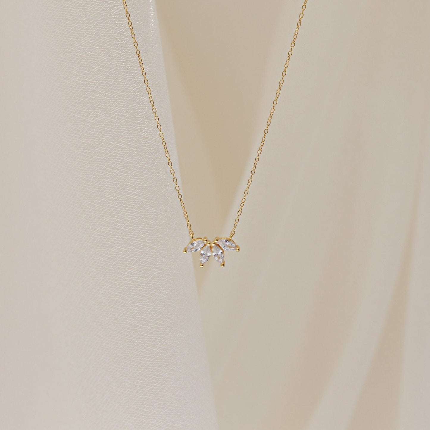 Floral-Inspired Diamond Necklace Margot