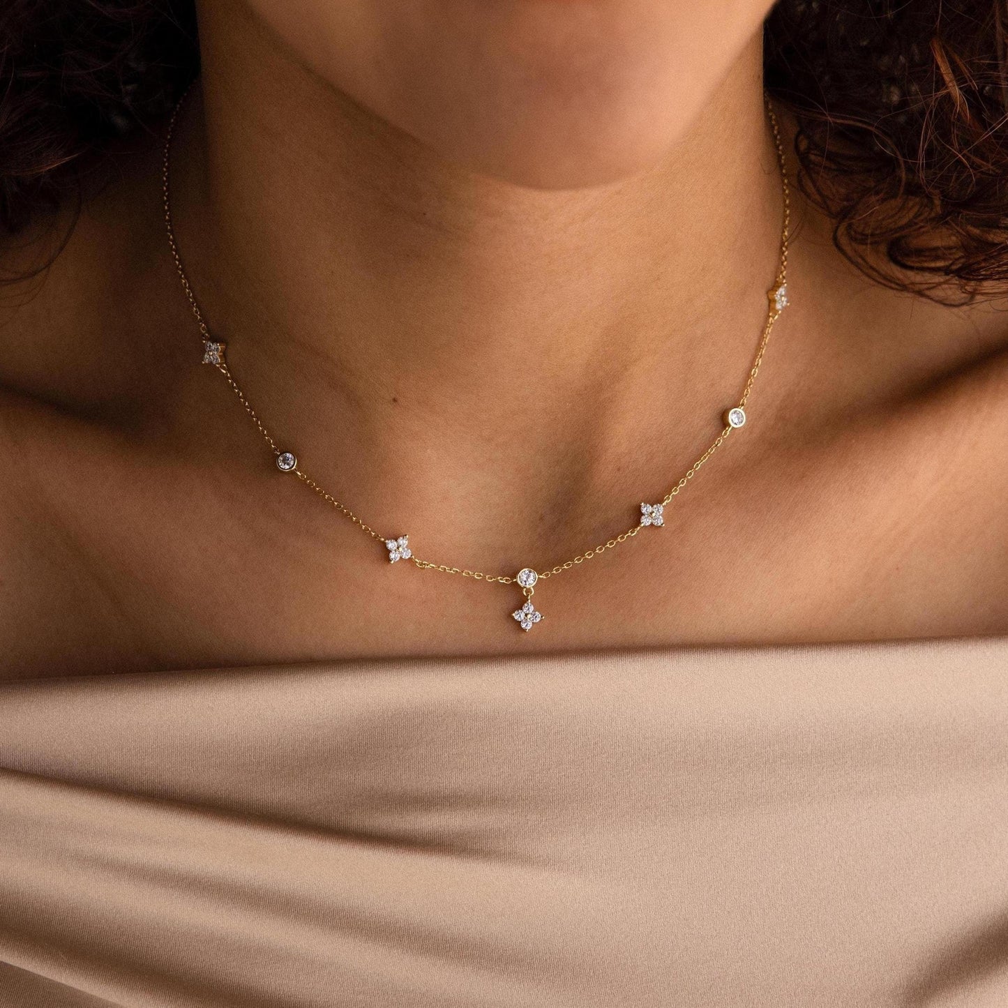 Floral Detail Necklace Margot