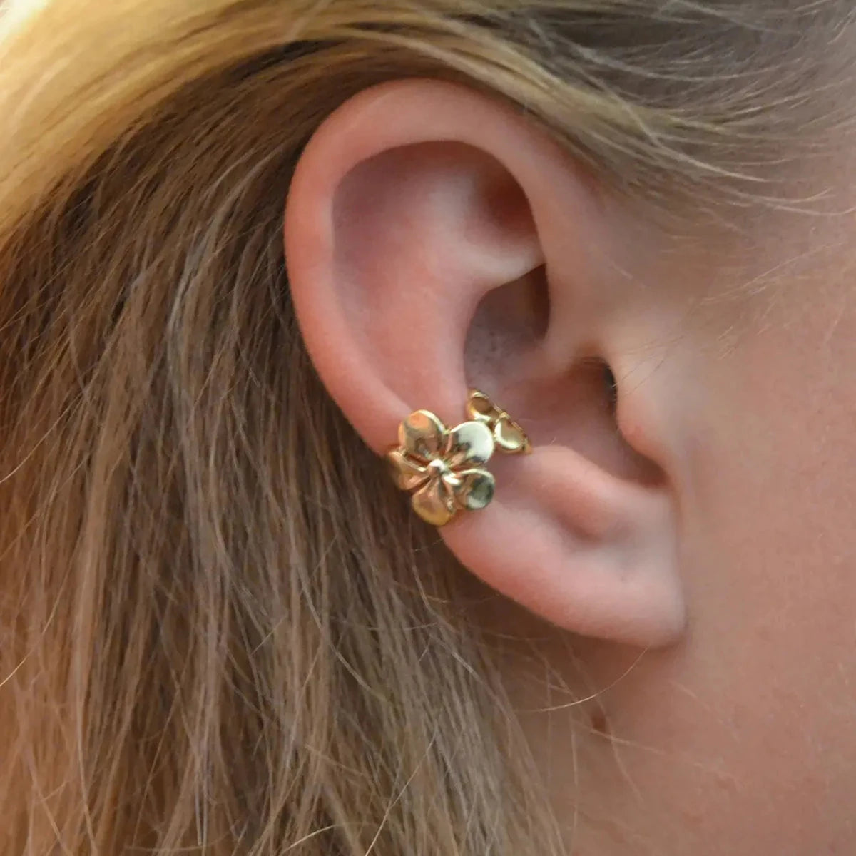 Floral Gold Earrings Margot