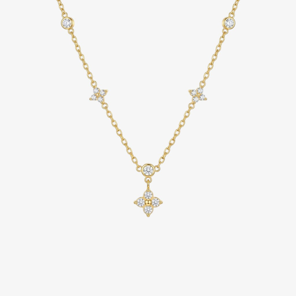 Floral Gold Necklace Margot