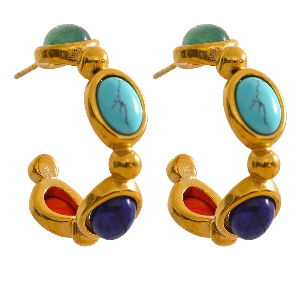 Geometric Gold Earrings Margot