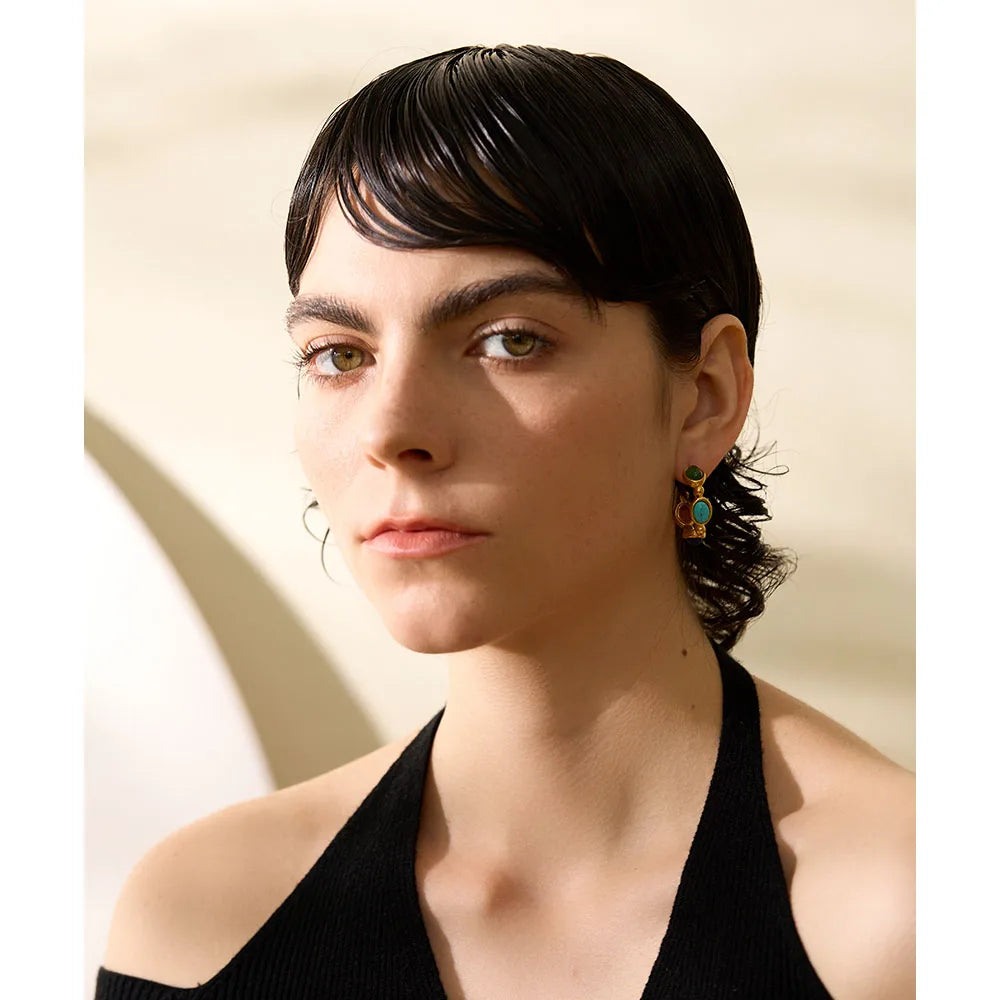 Geometric Gold Earrings Margot