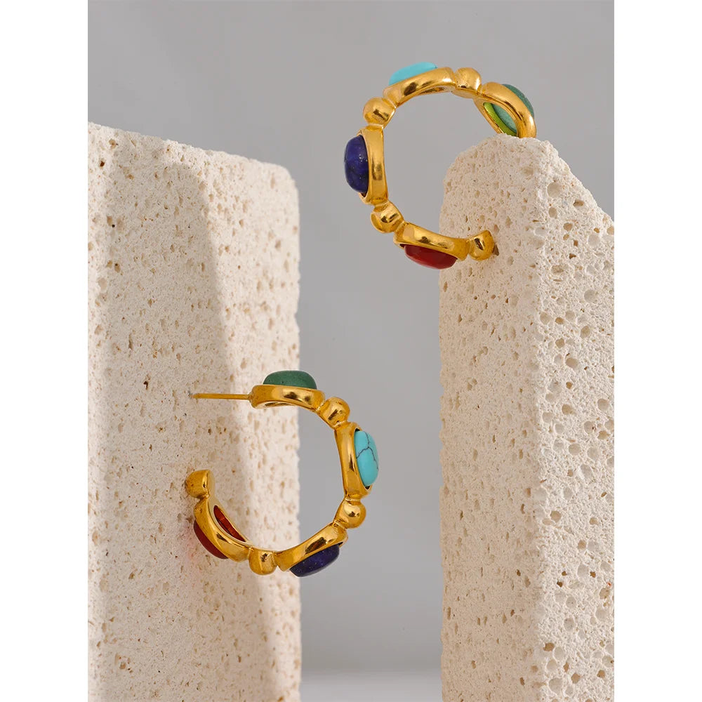 Geometric Gold Earrings Margot