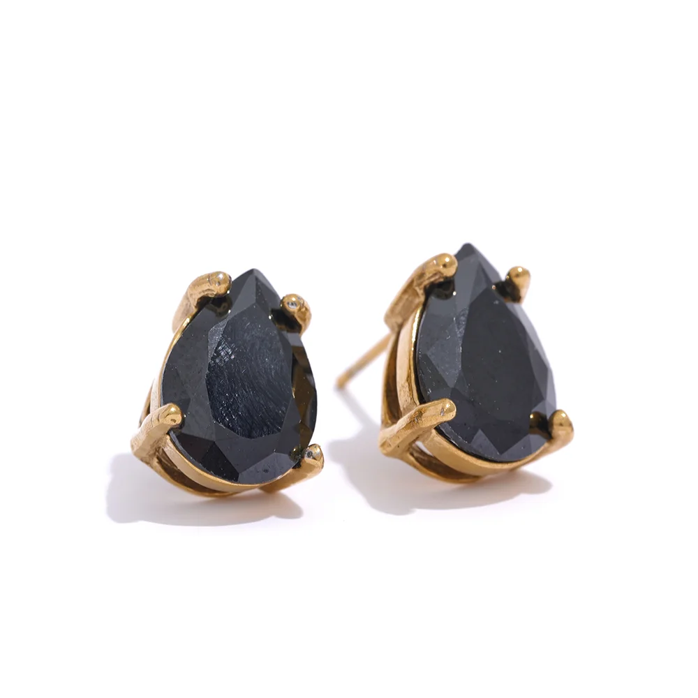 Geometric Gold Stud Earrings Margot