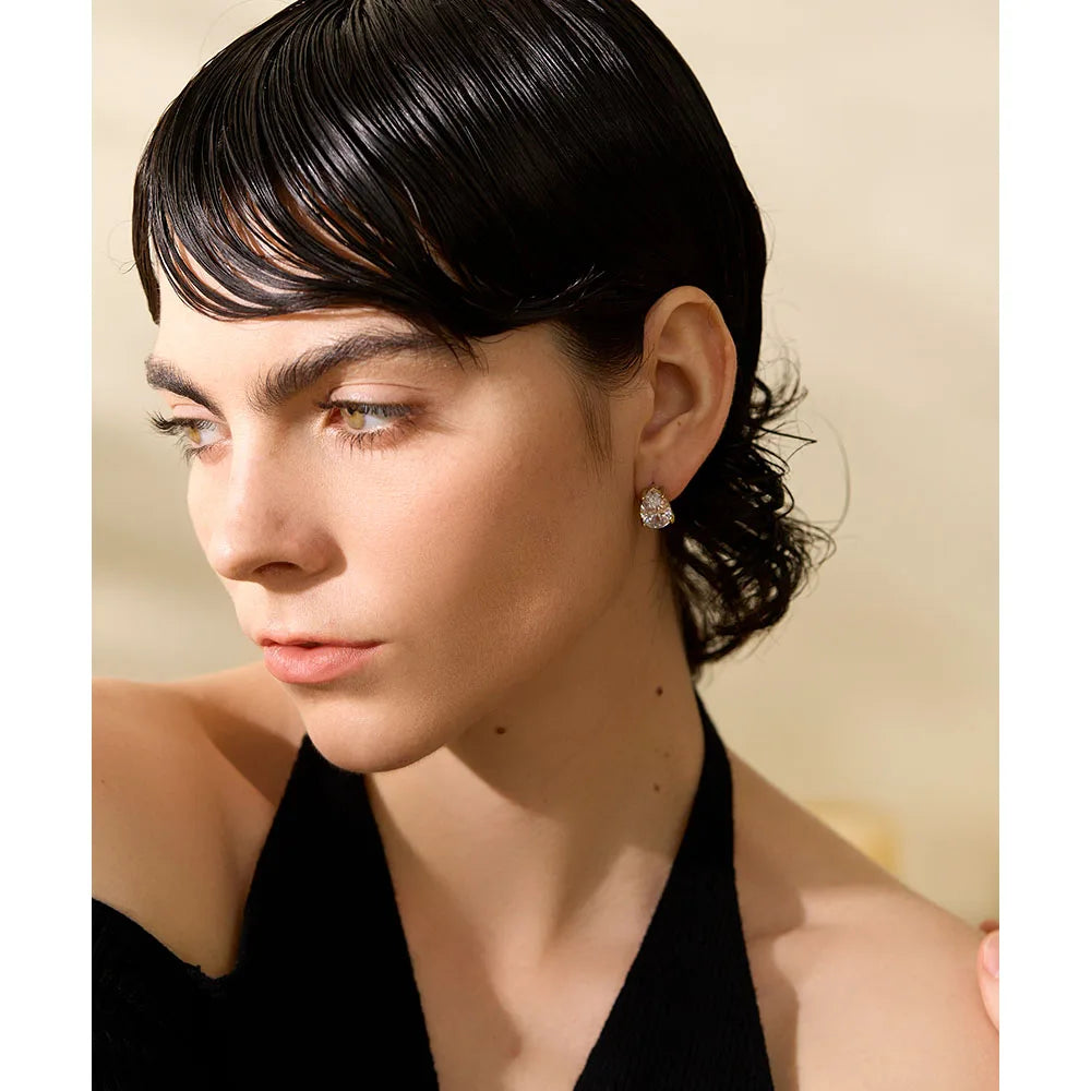 Geometric Gold Stud Earrings Margot
