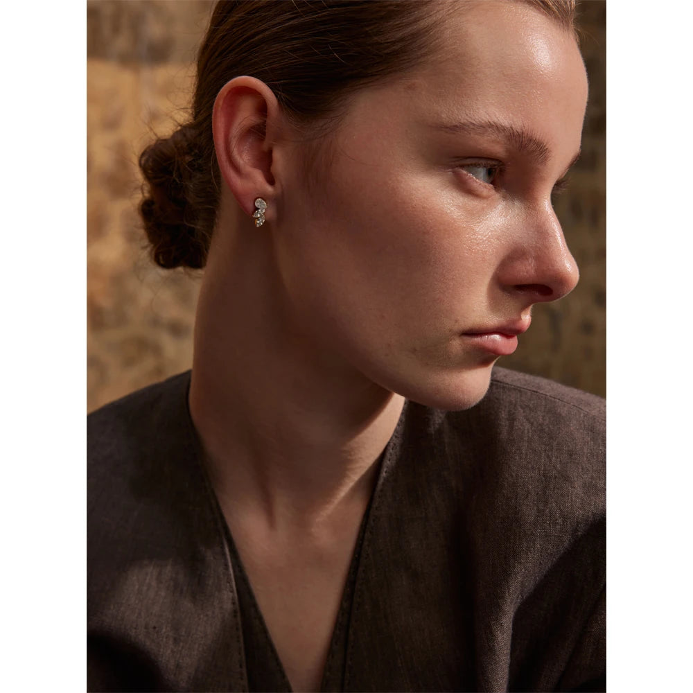 Geometric Gold Stud Earrings Margot