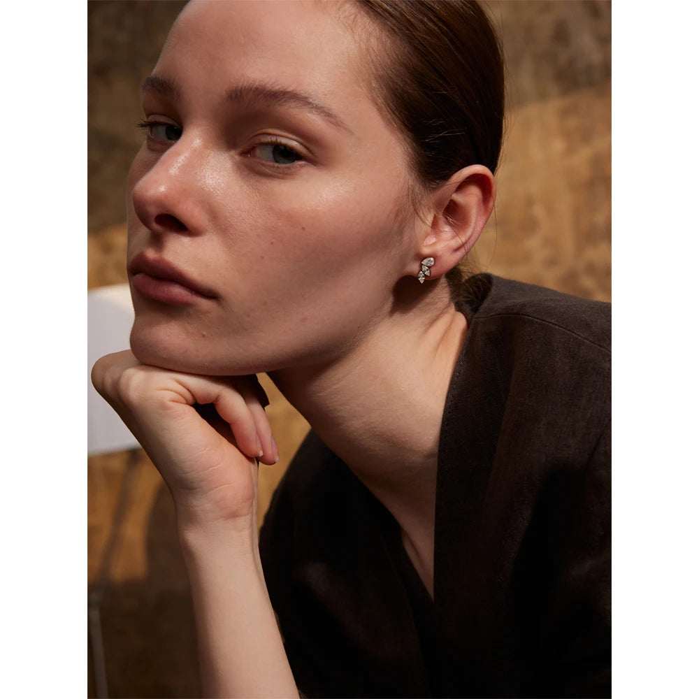 Geometric Gold Stud Earrings Margot