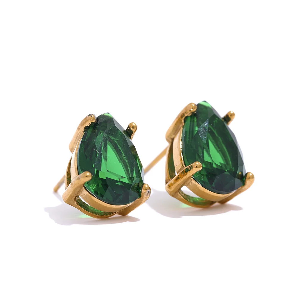Geometric Gold Stud Earrings Margot