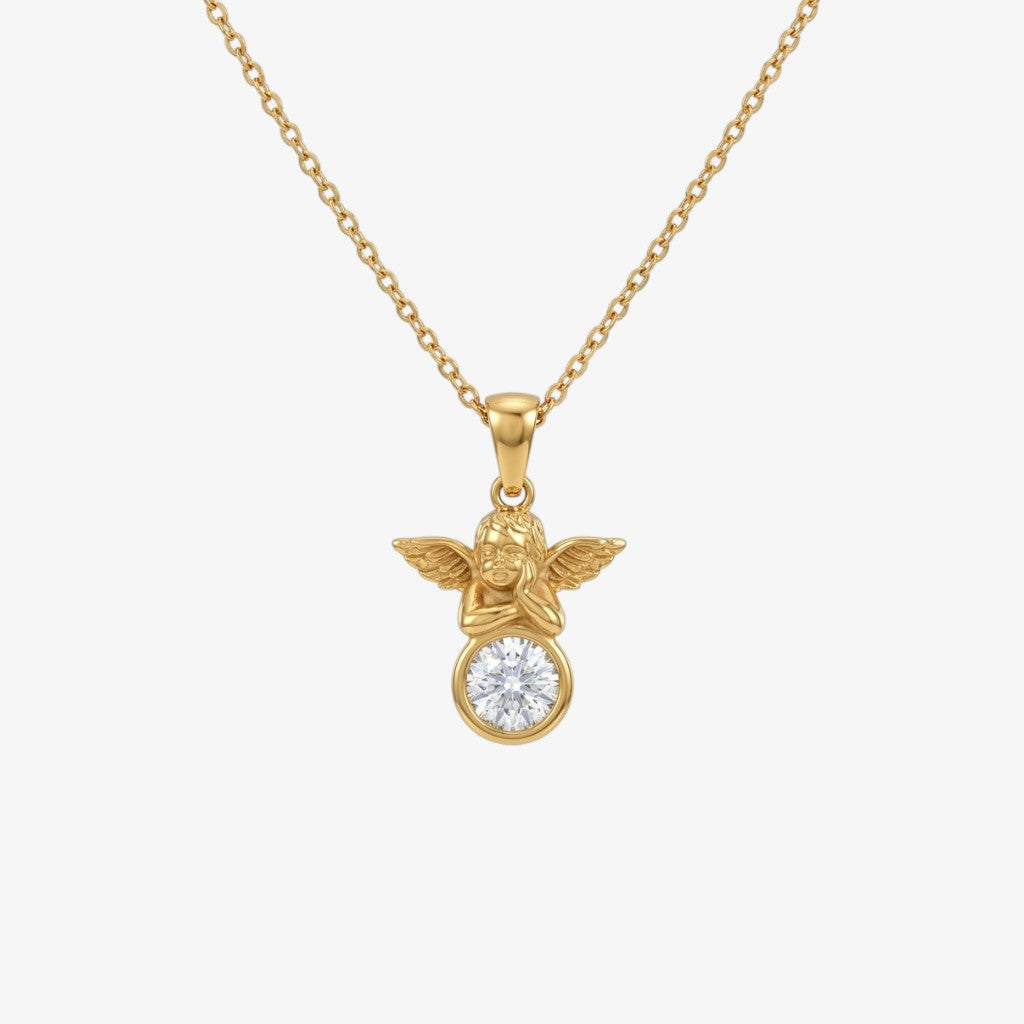 Gold Angel Necklace Margot