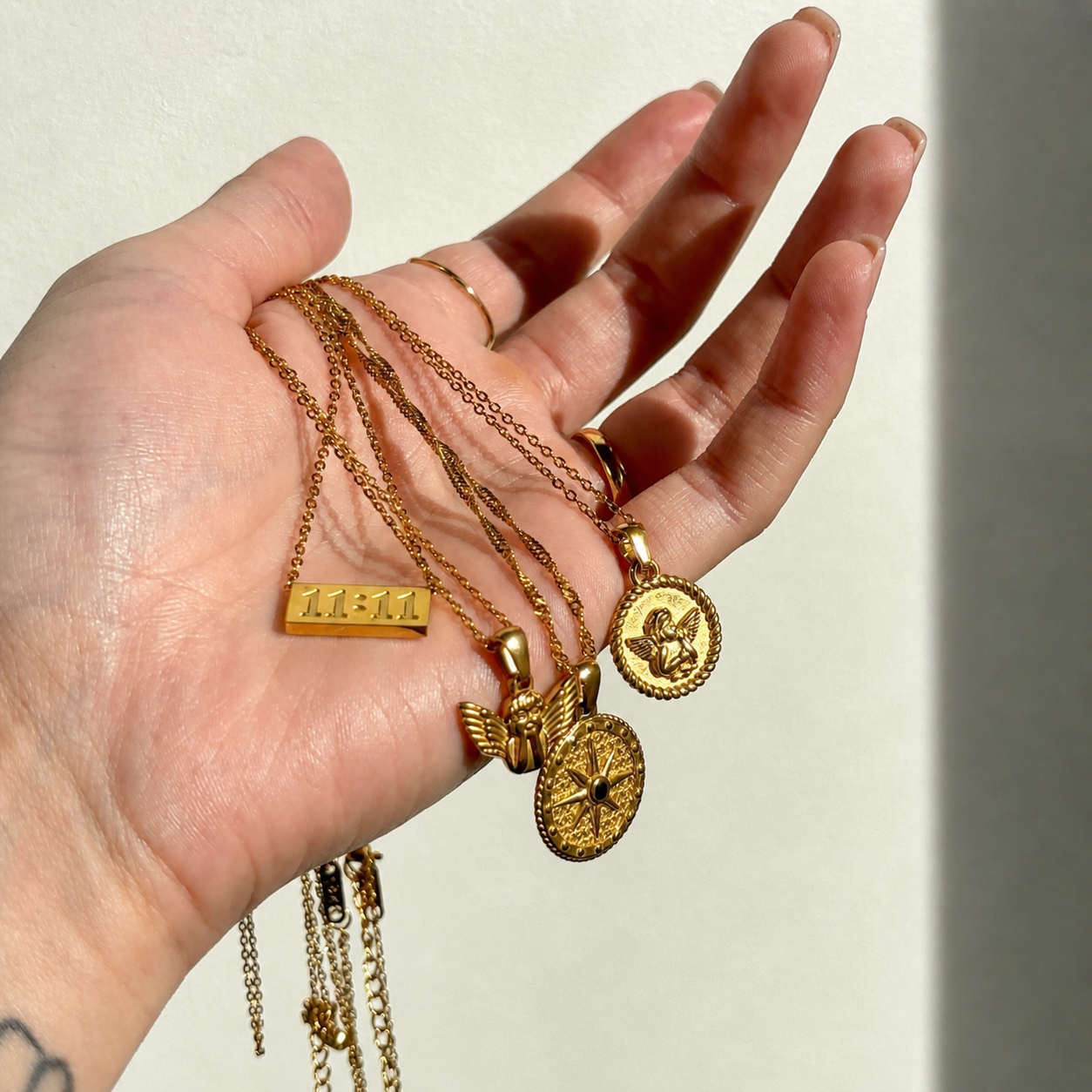 Gold Angel Necklace Margot