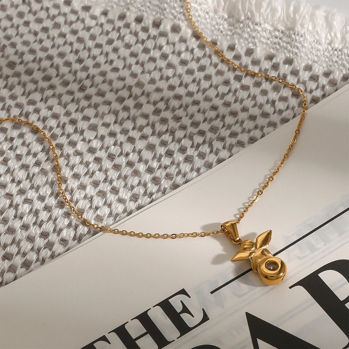 Gold Angel Necklace Margot