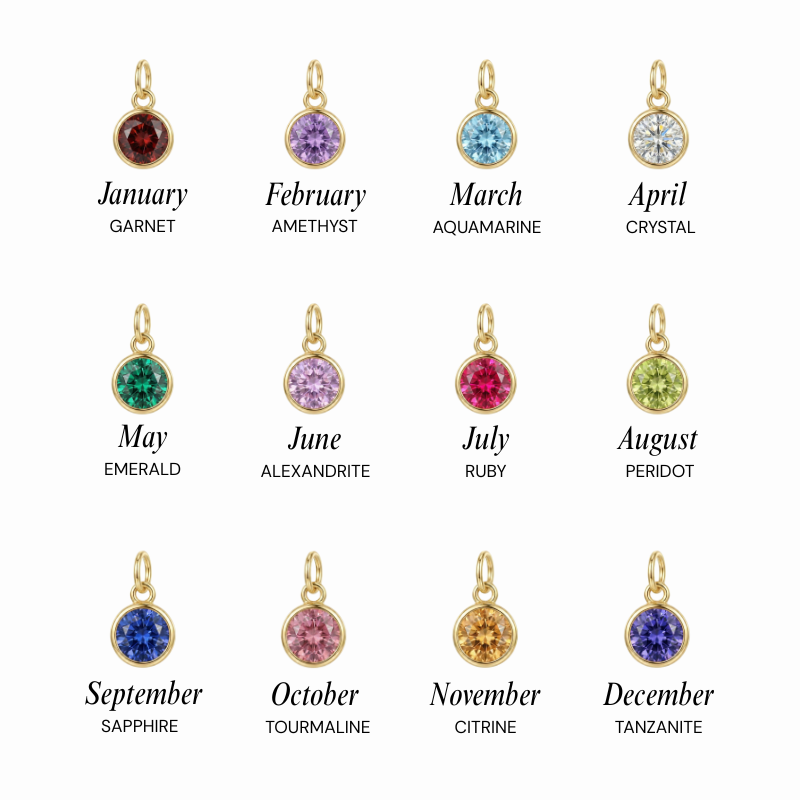 Gold Birthstone Cross Necklace Margot