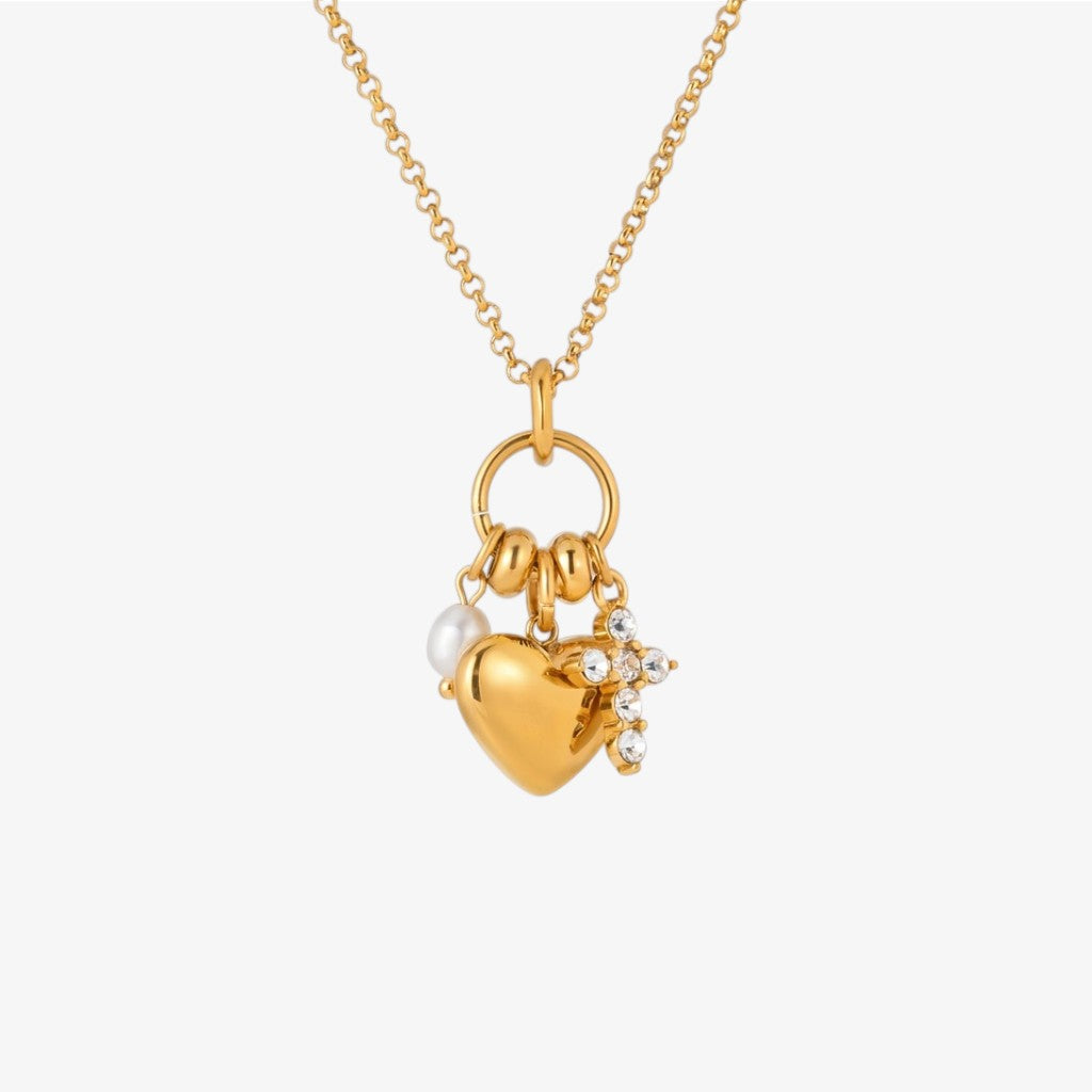 Gold Charm Necklace Margot