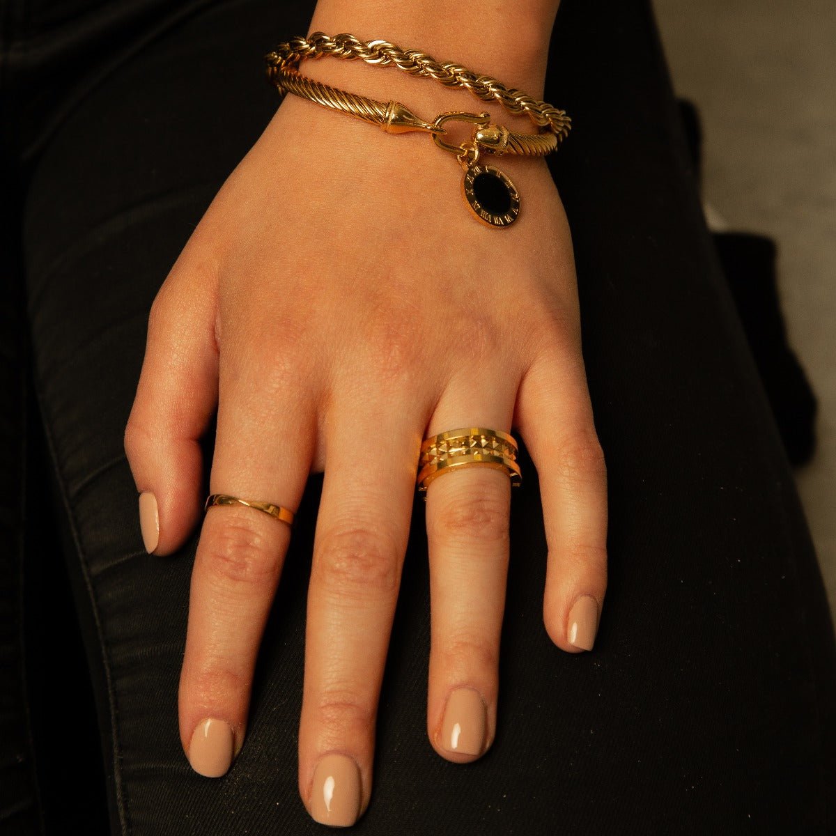 Gold Cord Mens Bracelet Margot
