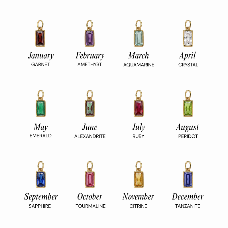 Gold Cross Birthstone Bracelet Margot