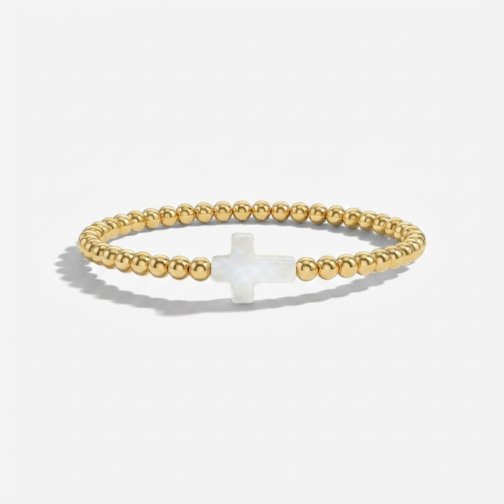 Gold Cross Bracelet Margot