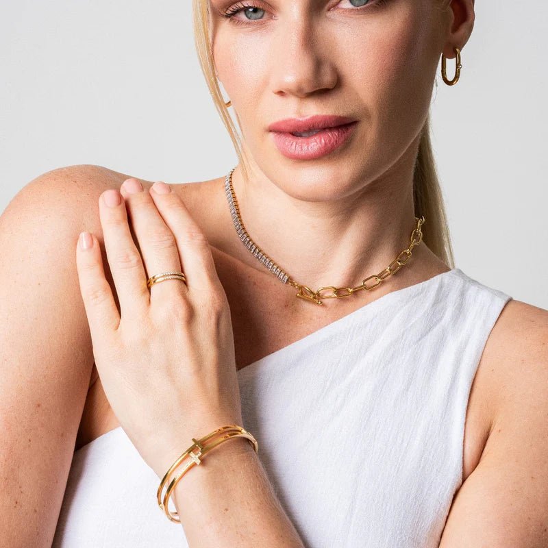Gold Cross Bracelet Margot