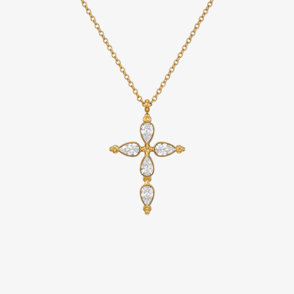 Gold Cross Necklace Margot