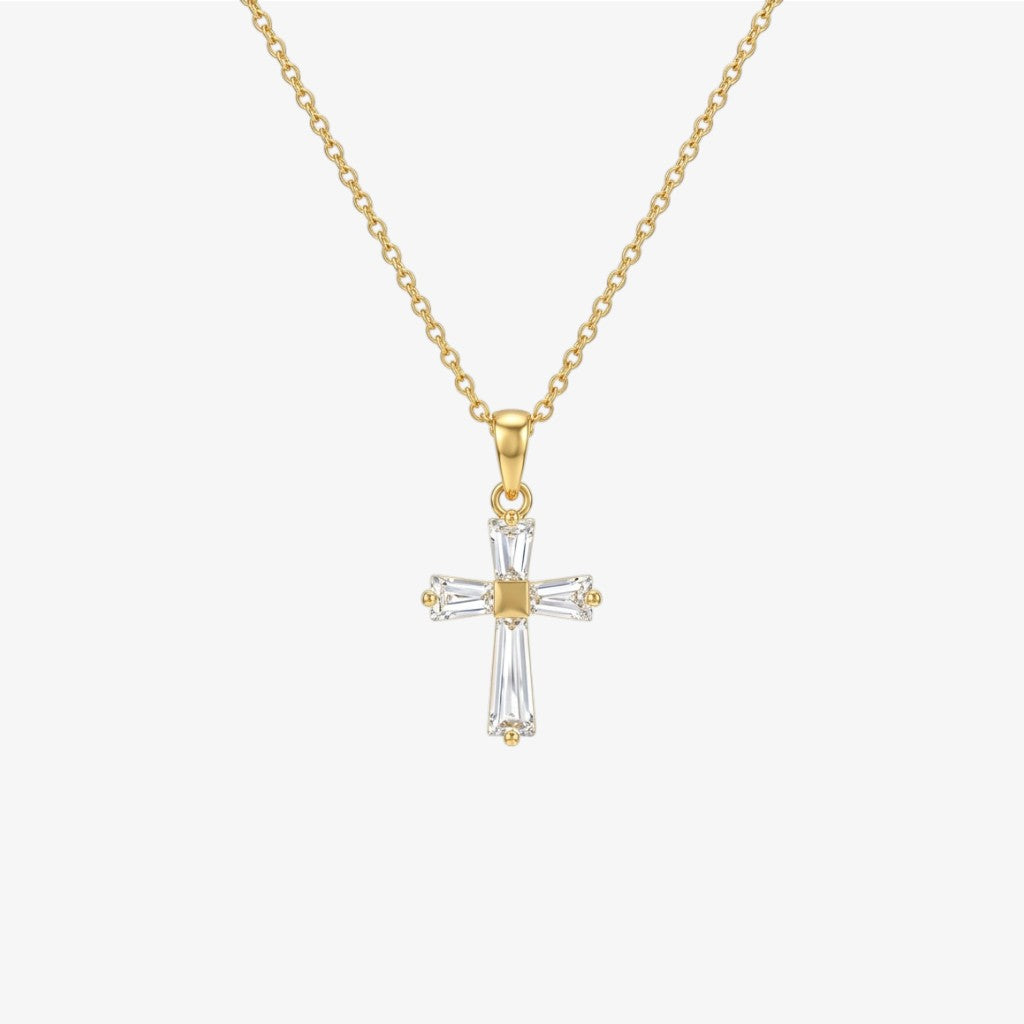 Gold Cross Necklace Margot