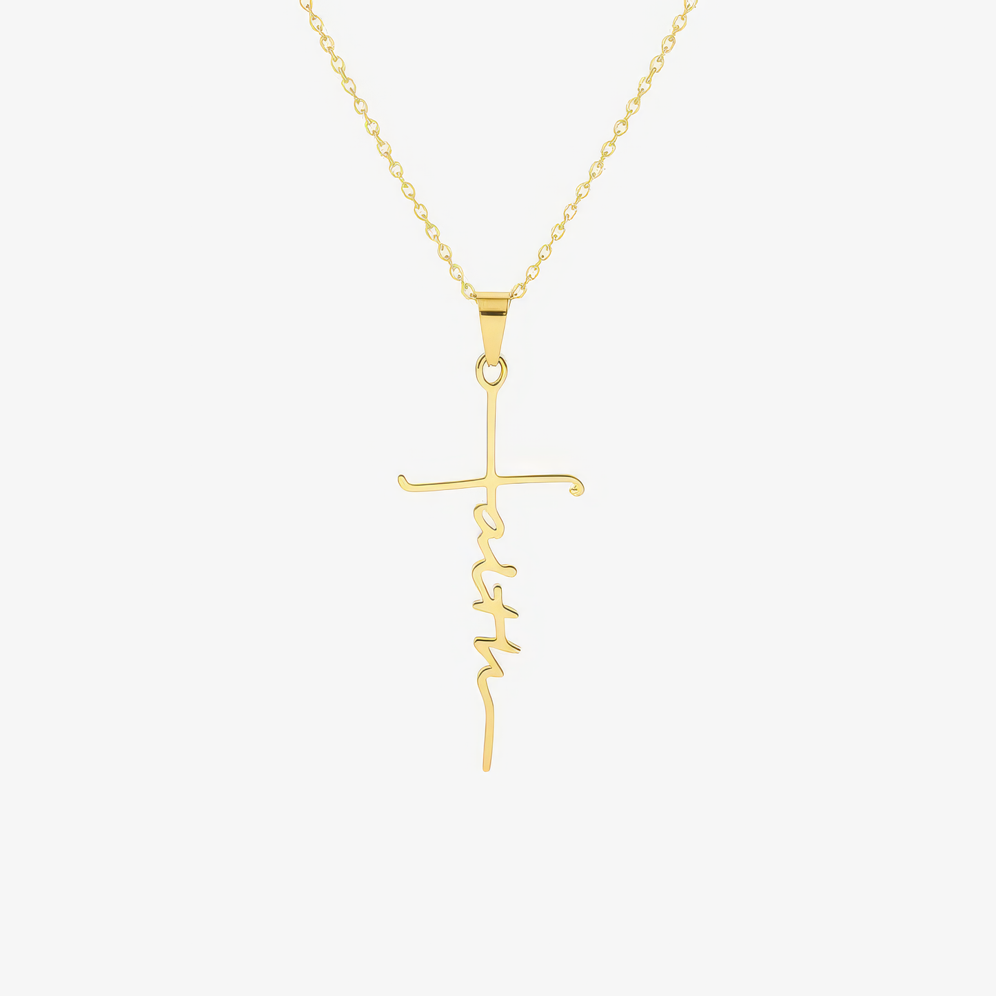 Gold Cross Pendant Necklace Margot