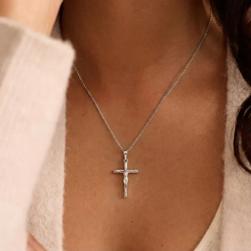 Gold Crucifix Necklace Margot