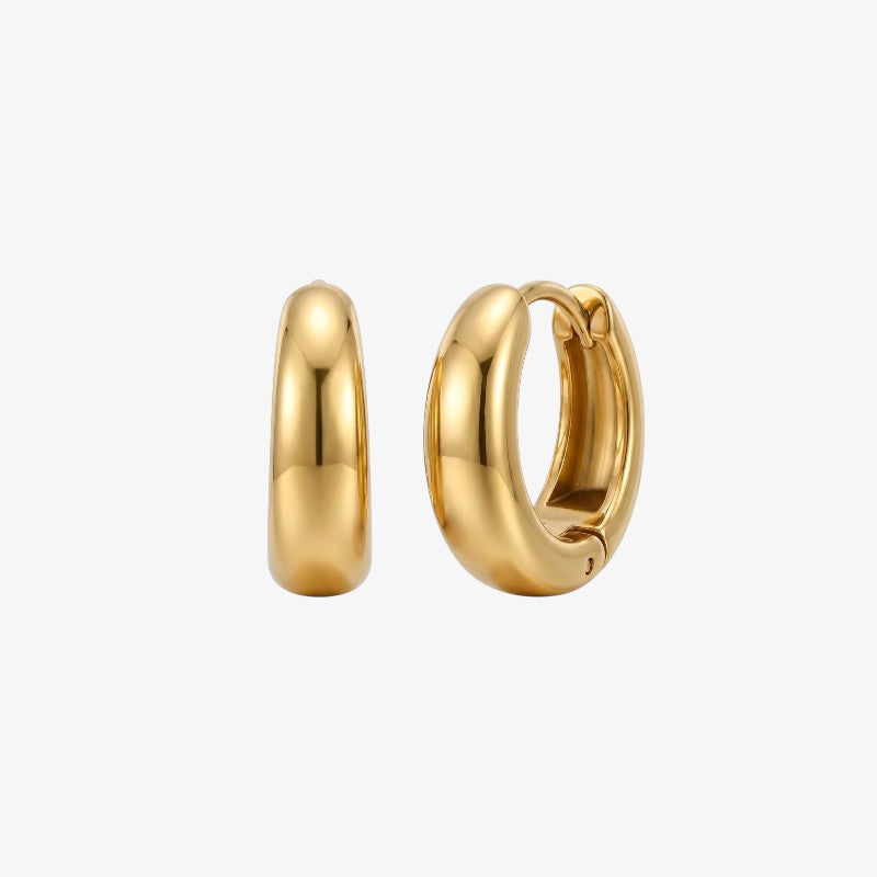 Gold Dome Hoop Earrings Margot