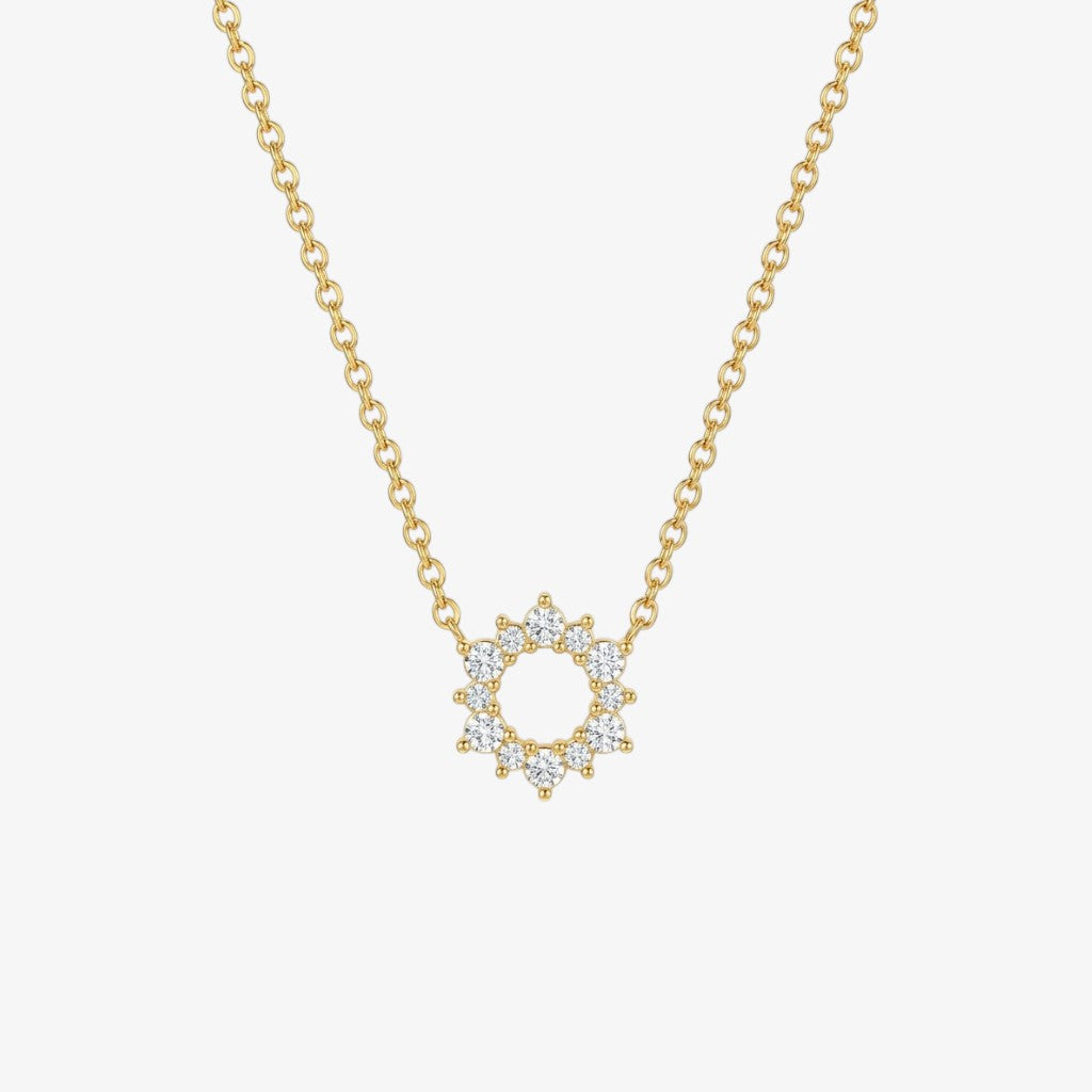 Gold Halo Necklace Margot