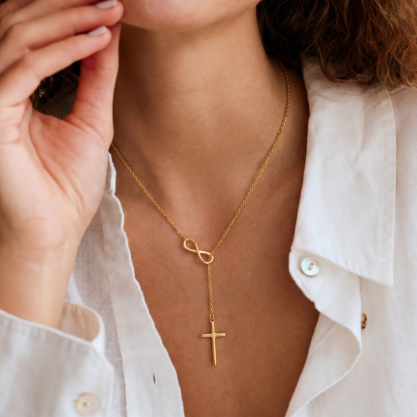 Gold Infinity Necklace Margot