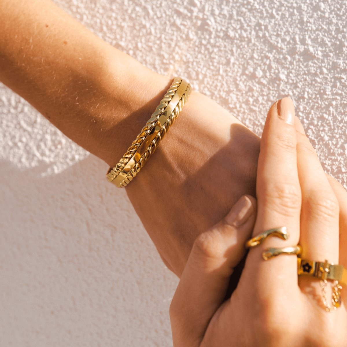 Gold Leaves Bracelet Margot
