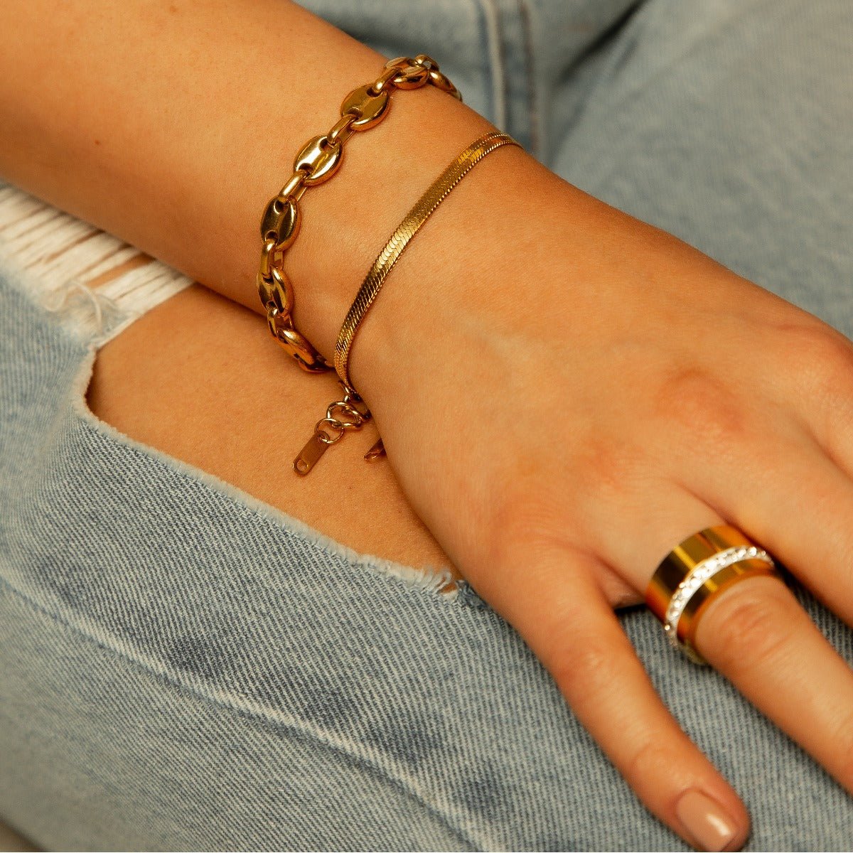 Gold Mesh Bracelet Margot