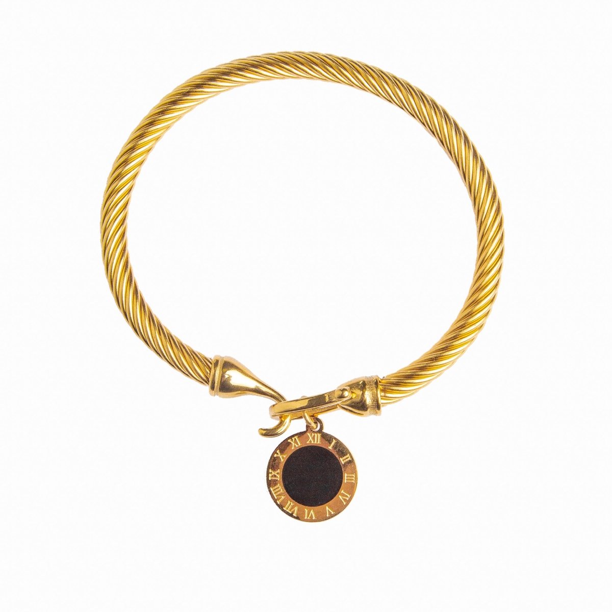 Gold Onyx Pendant Bracelet Margot