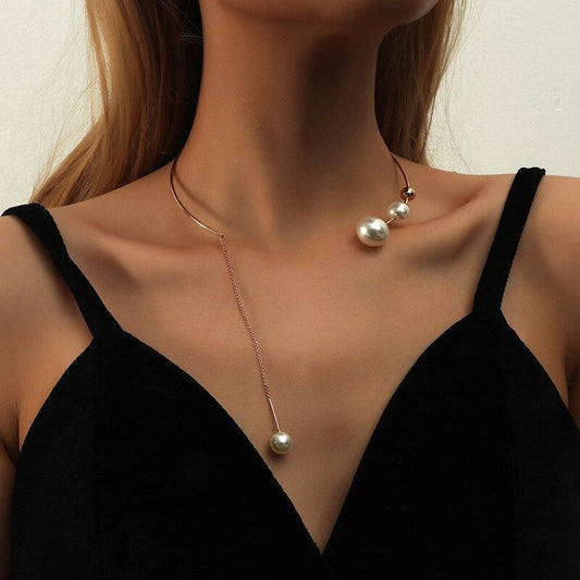 Gold Pearl Choker Margot