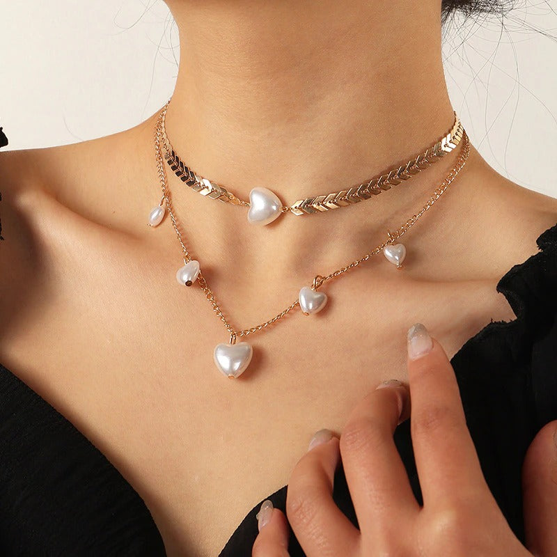 Gold Pearl Choker Margot