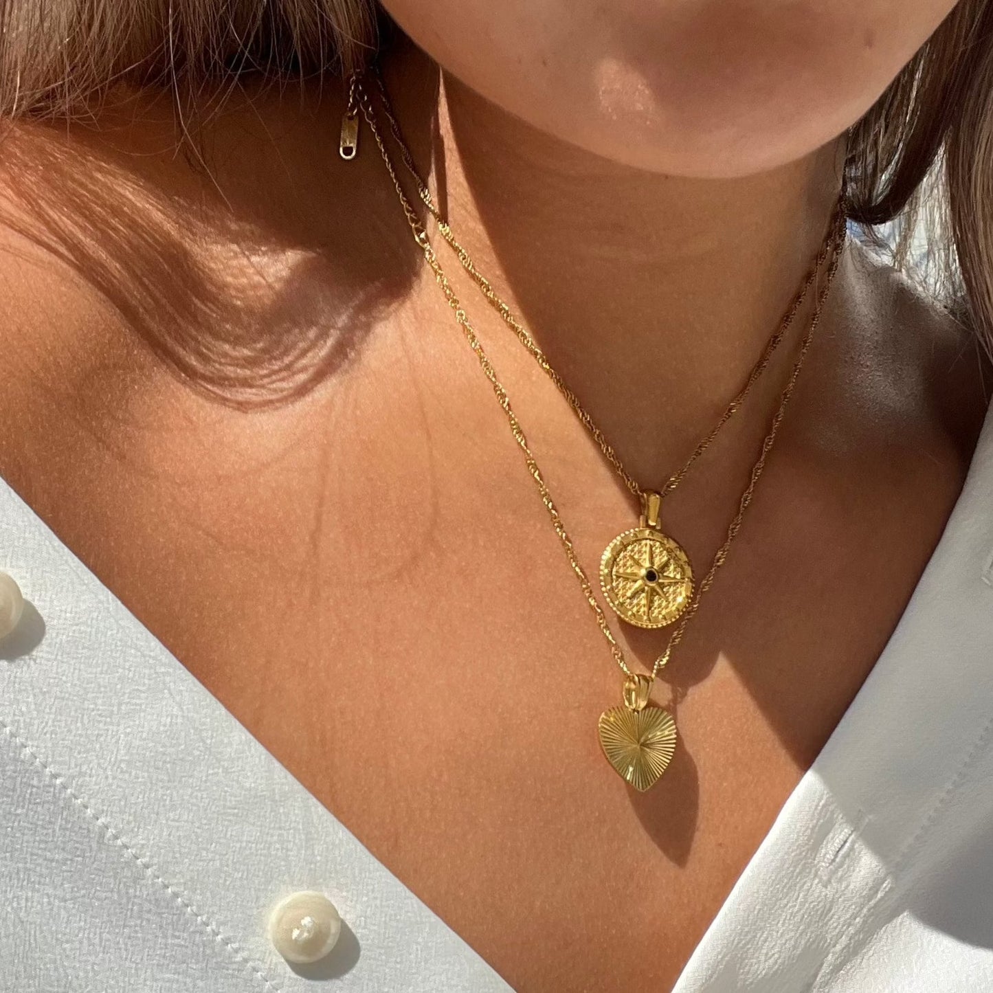 Gold Pendant Necklace Margot