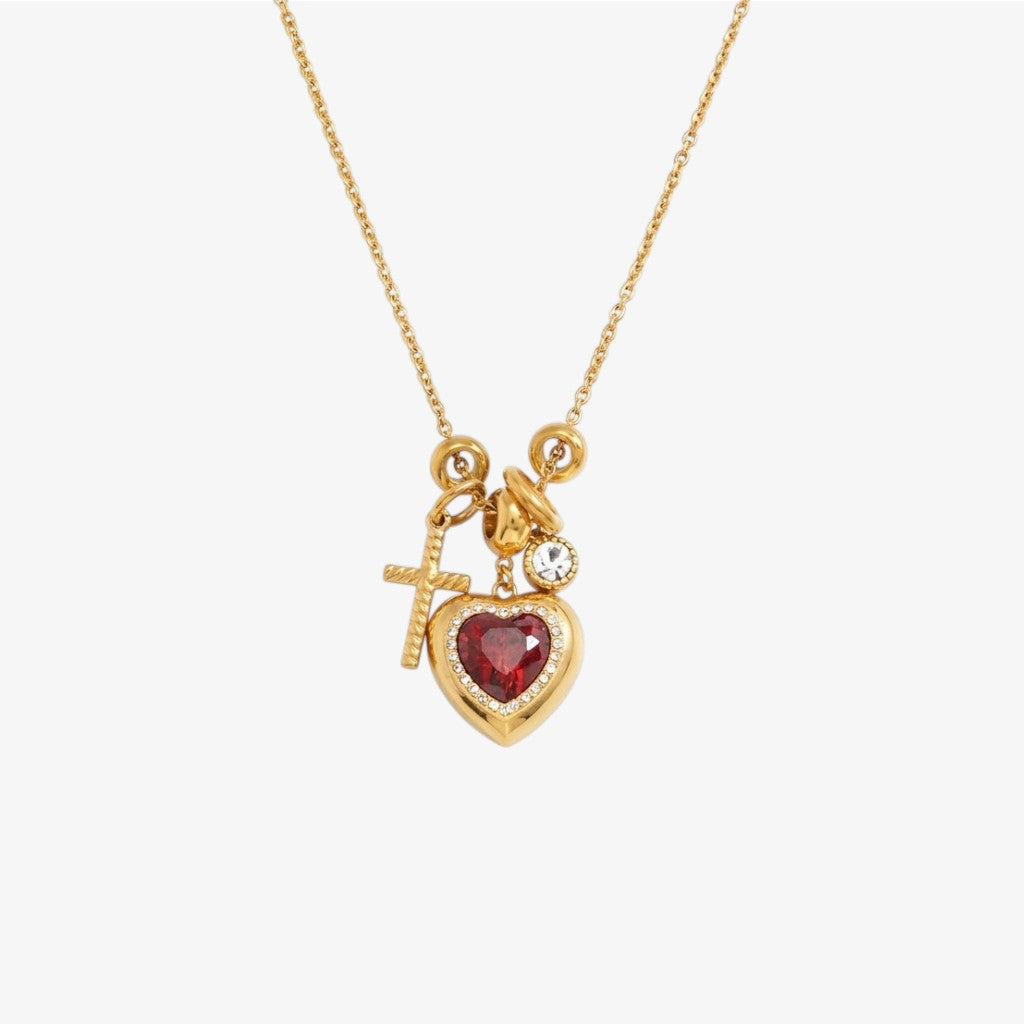 Gold Sacred Heart Necklace Margot