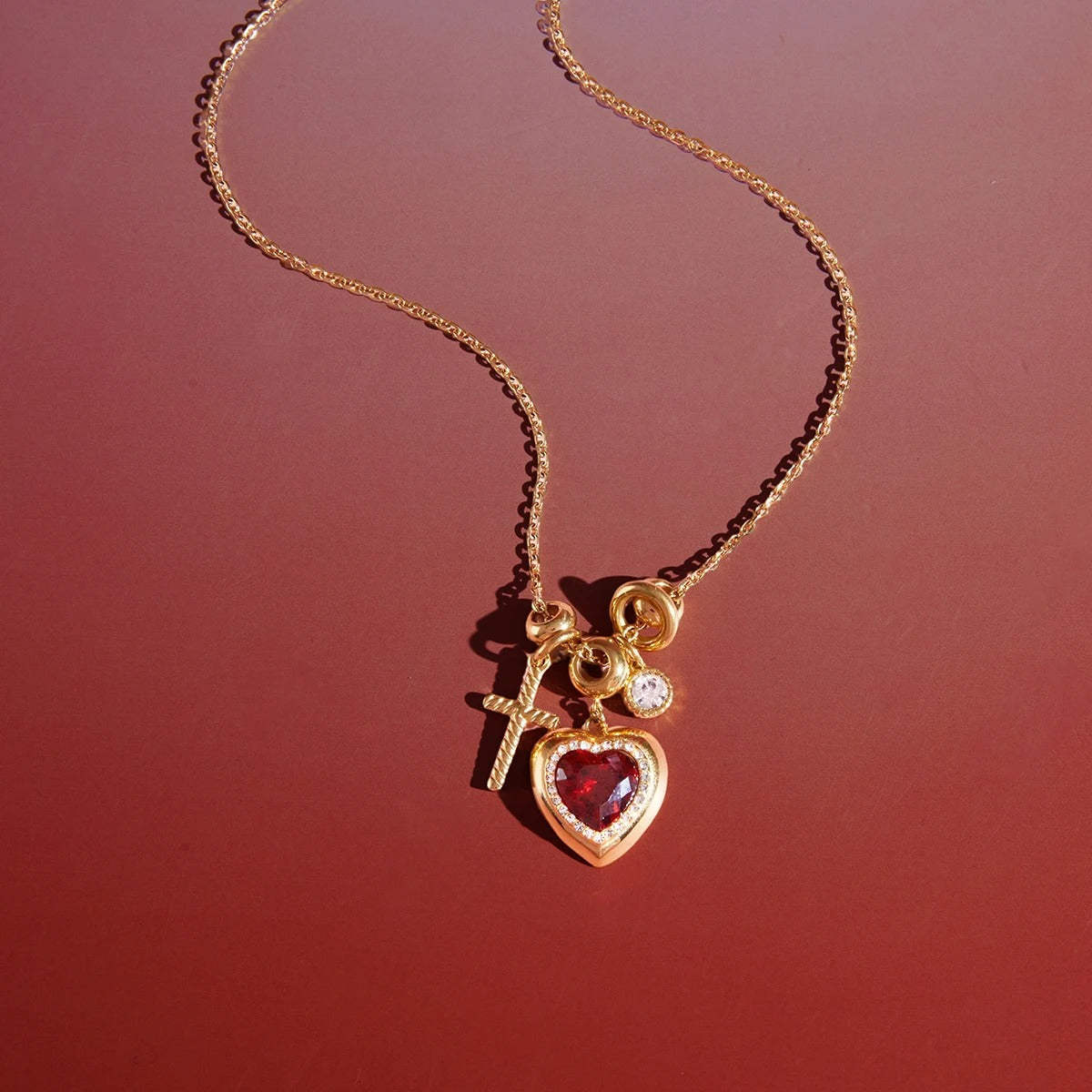 Gold Sacred Heart Necklace Margot