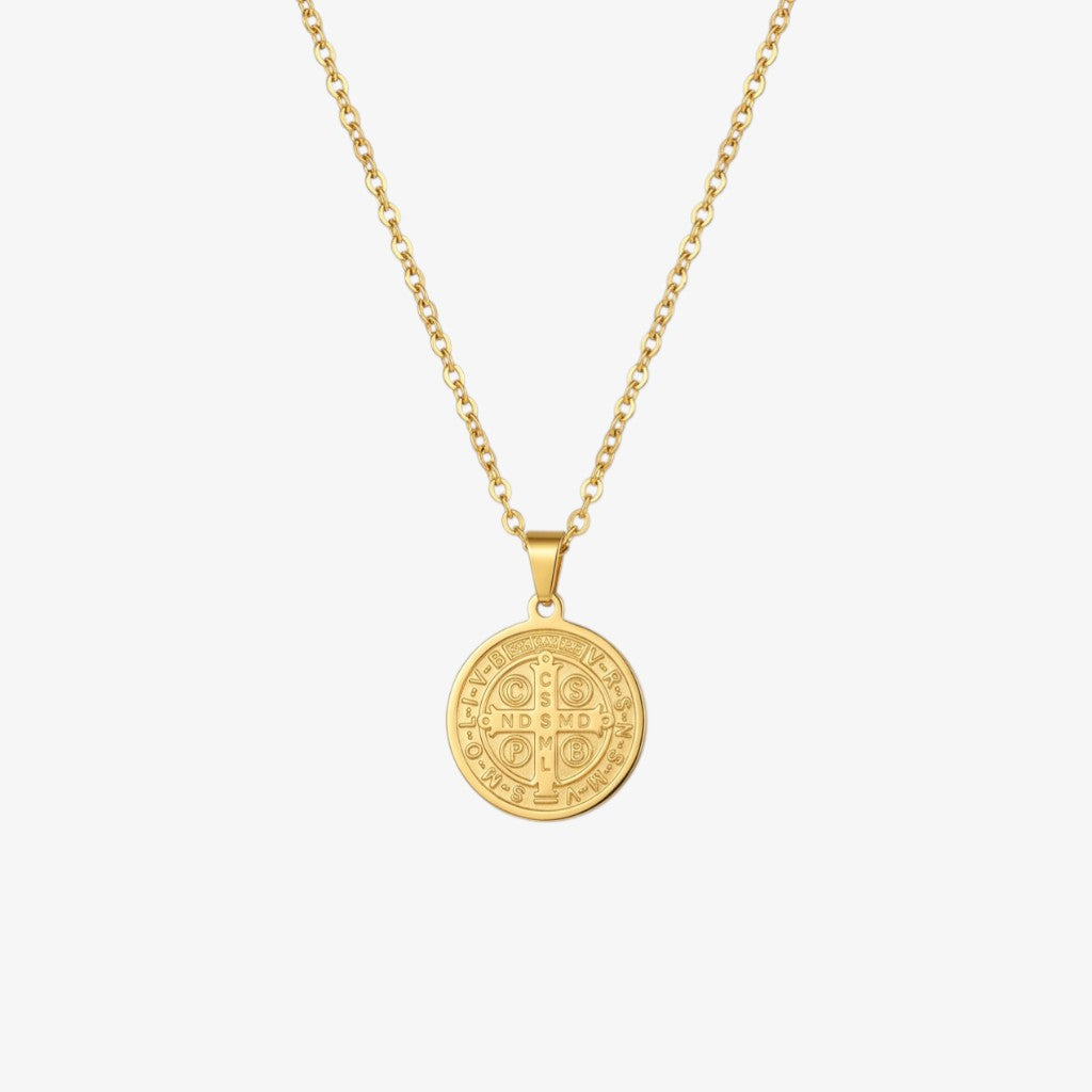 Gold Saint Benedict Necklace Margot