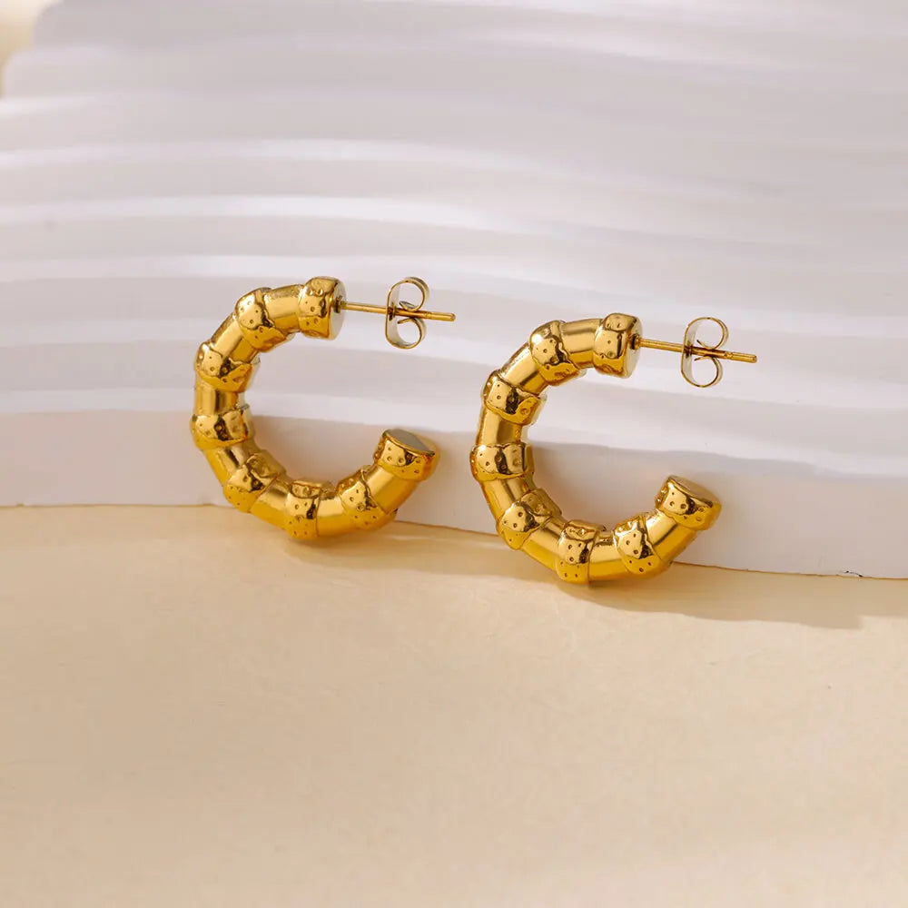 Gold Shell Starfish Earrings Margot