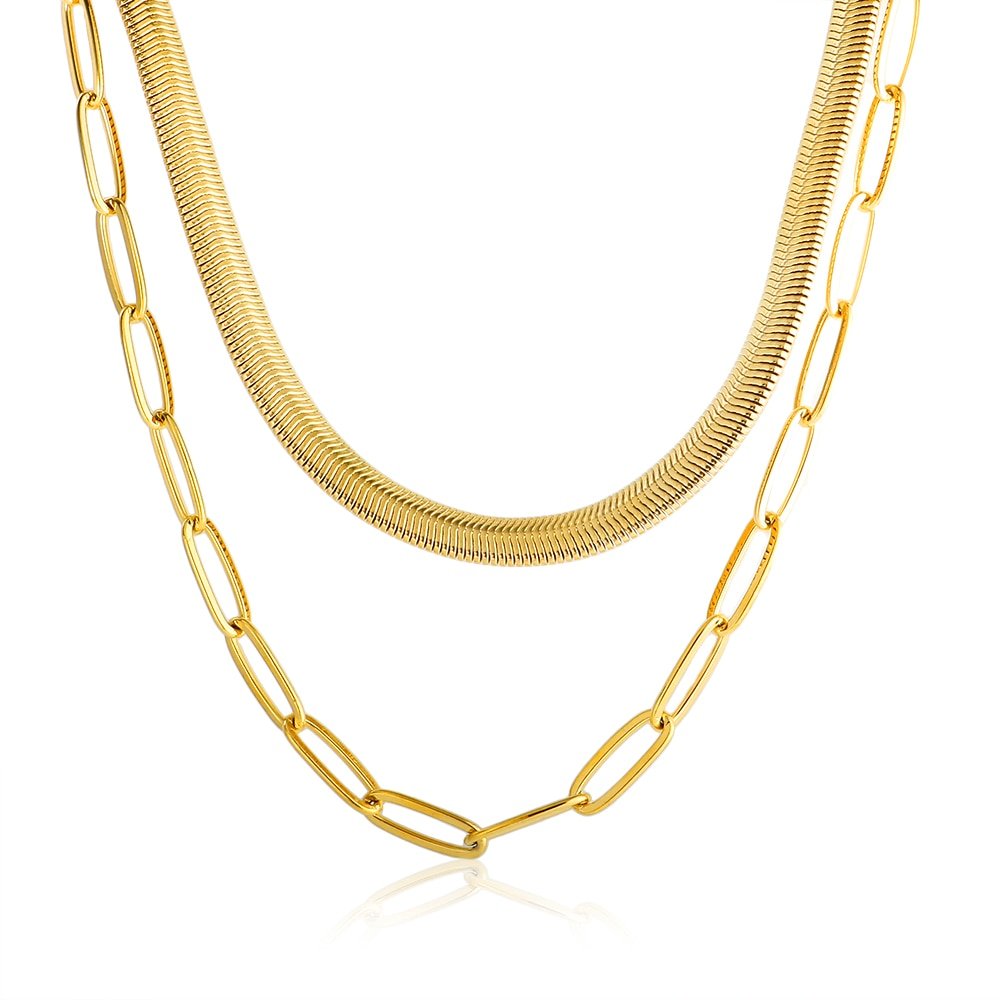 Gold Snake Chain Necklace Margot