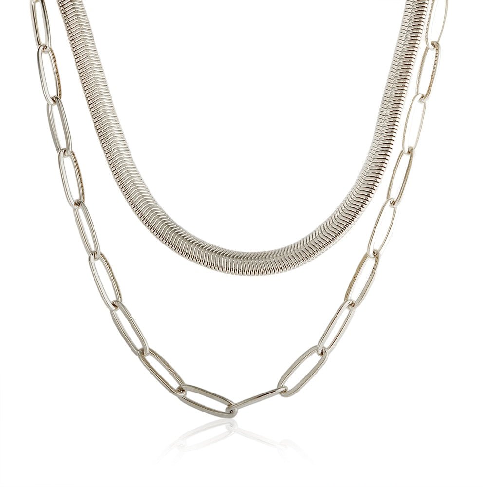 Gold Snake Chain Necklace Margot