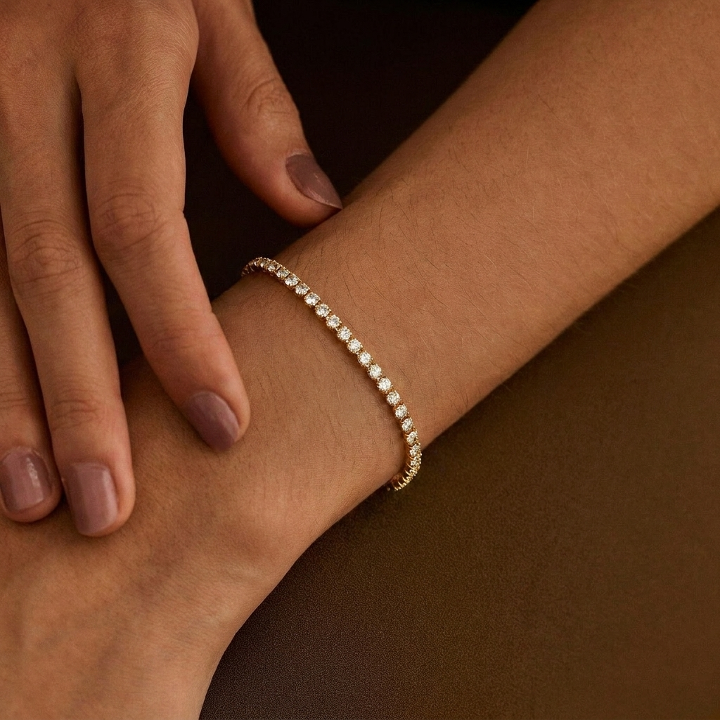Gold Tennis Bracelet Margot