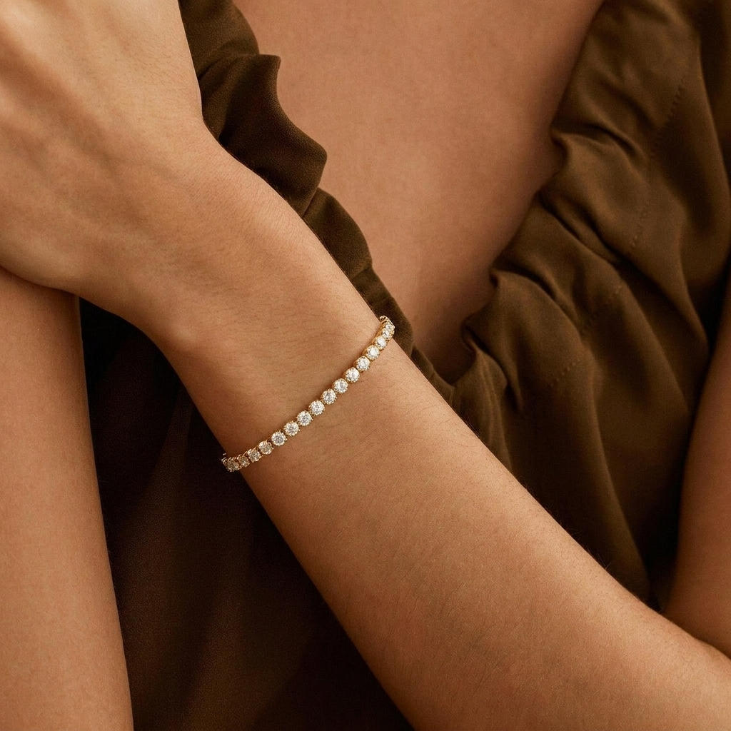 Gold Tennis Bracelet Margot