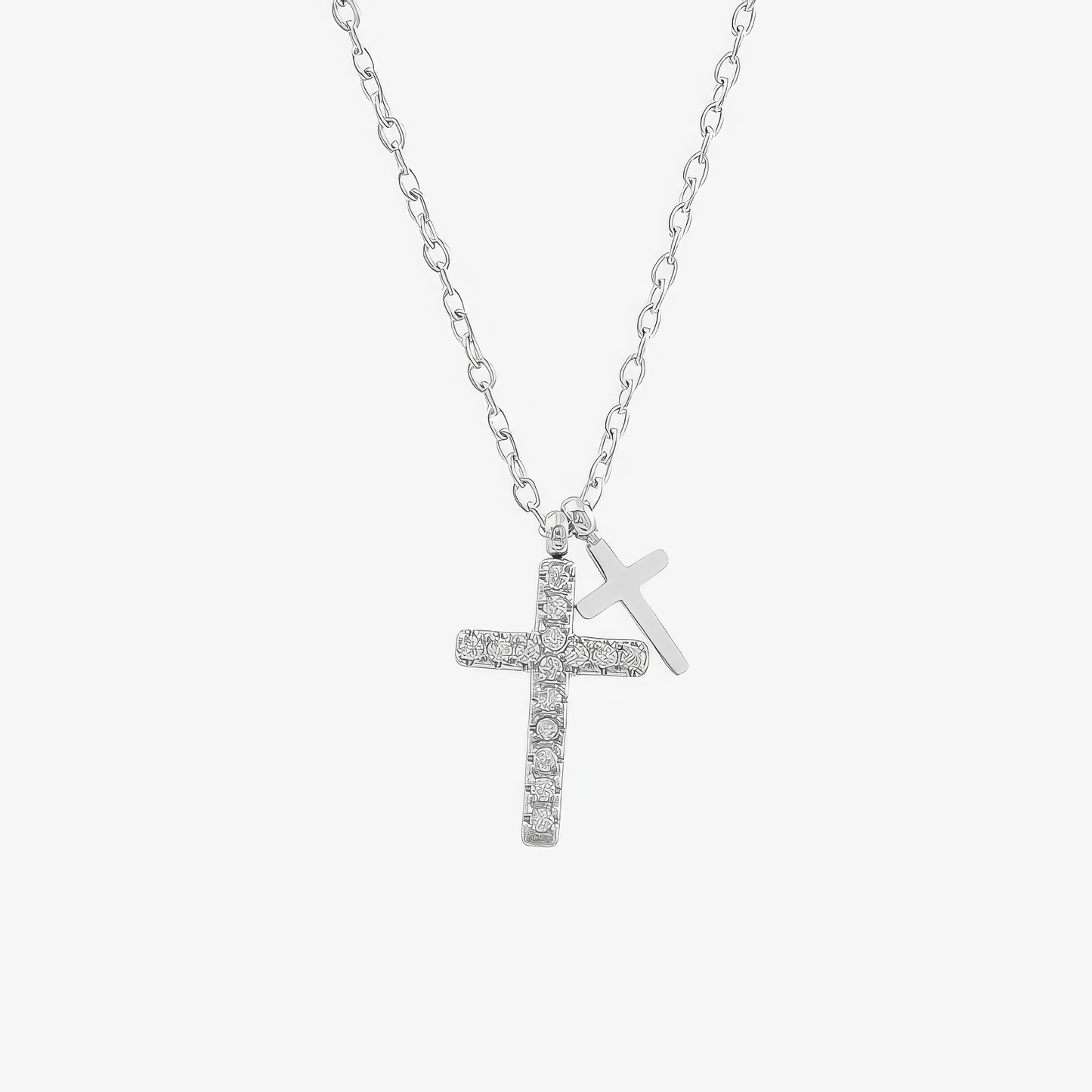 Gold Twin Cross Necklace Margot