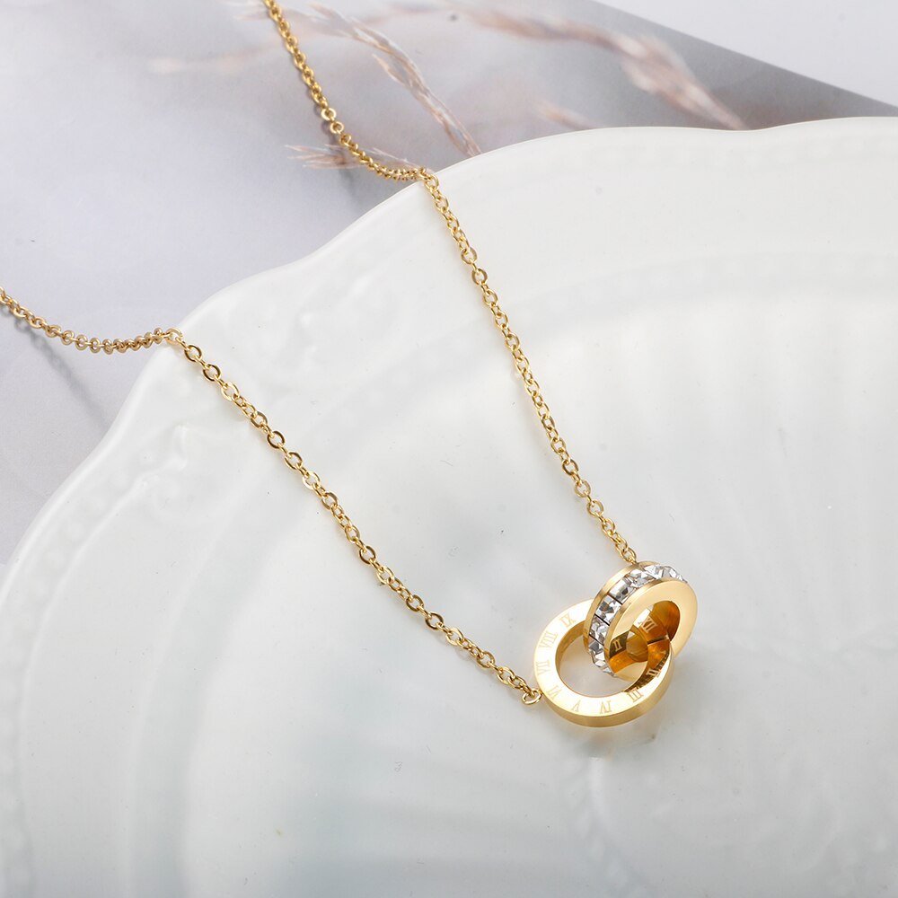 Gold Zirconia Necklace Margot