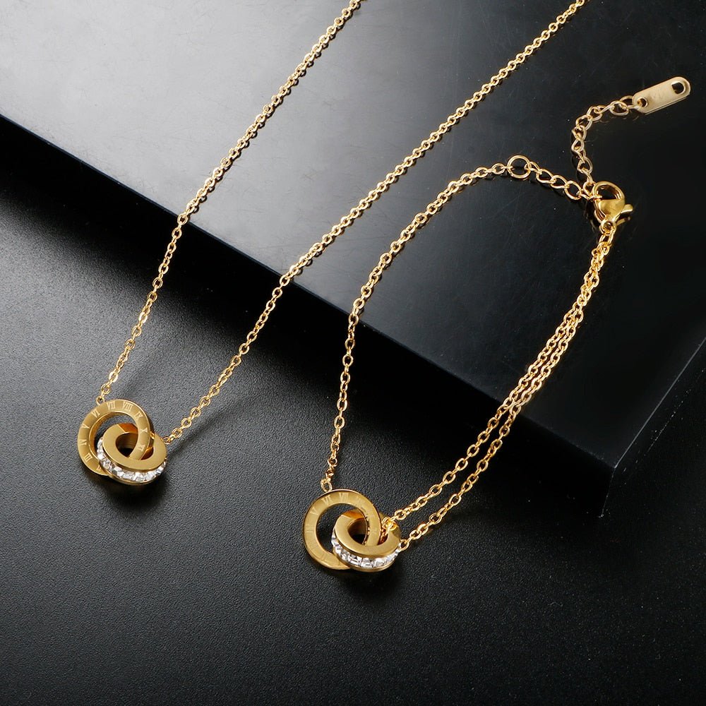 Gold Zirconia Necklace Margot