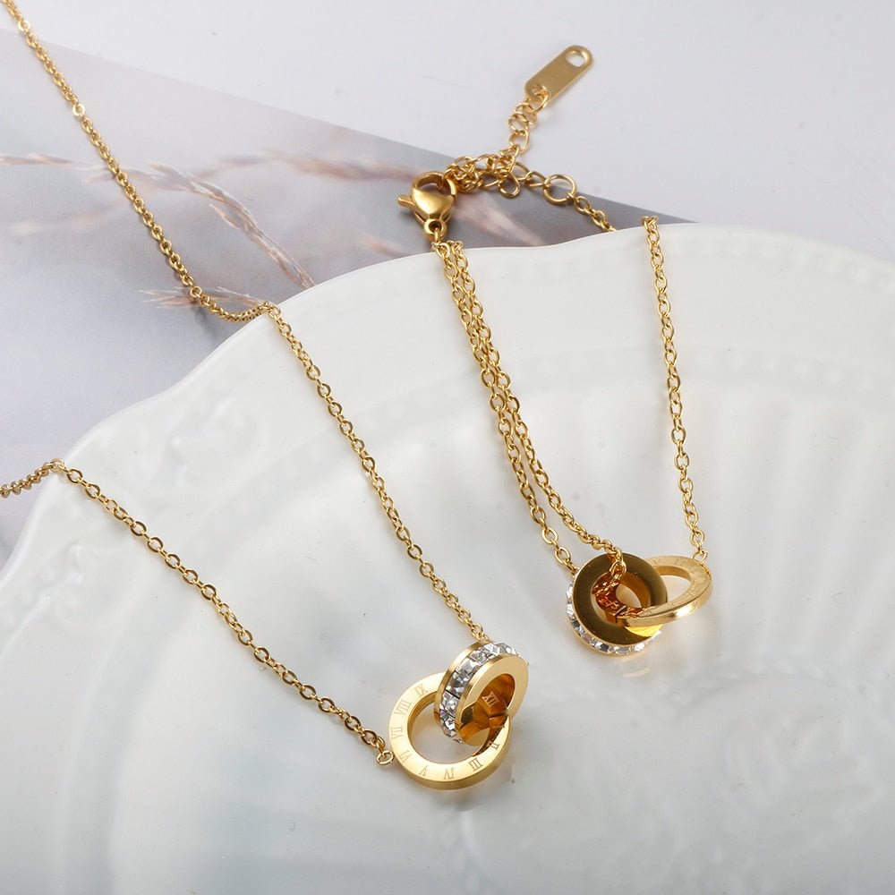 Gold Zirconia Necklace Margot