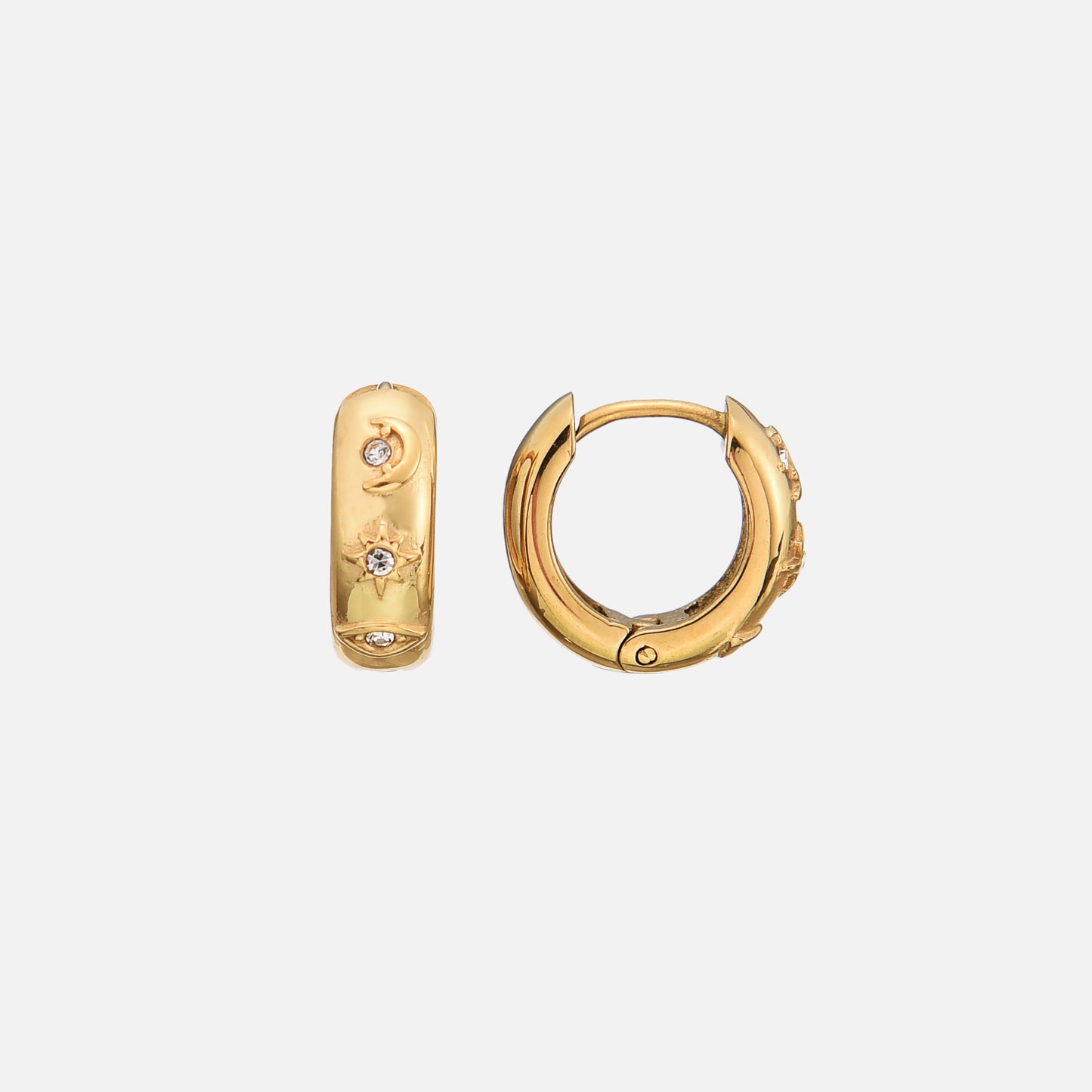 Golden Unique Earrings Margot