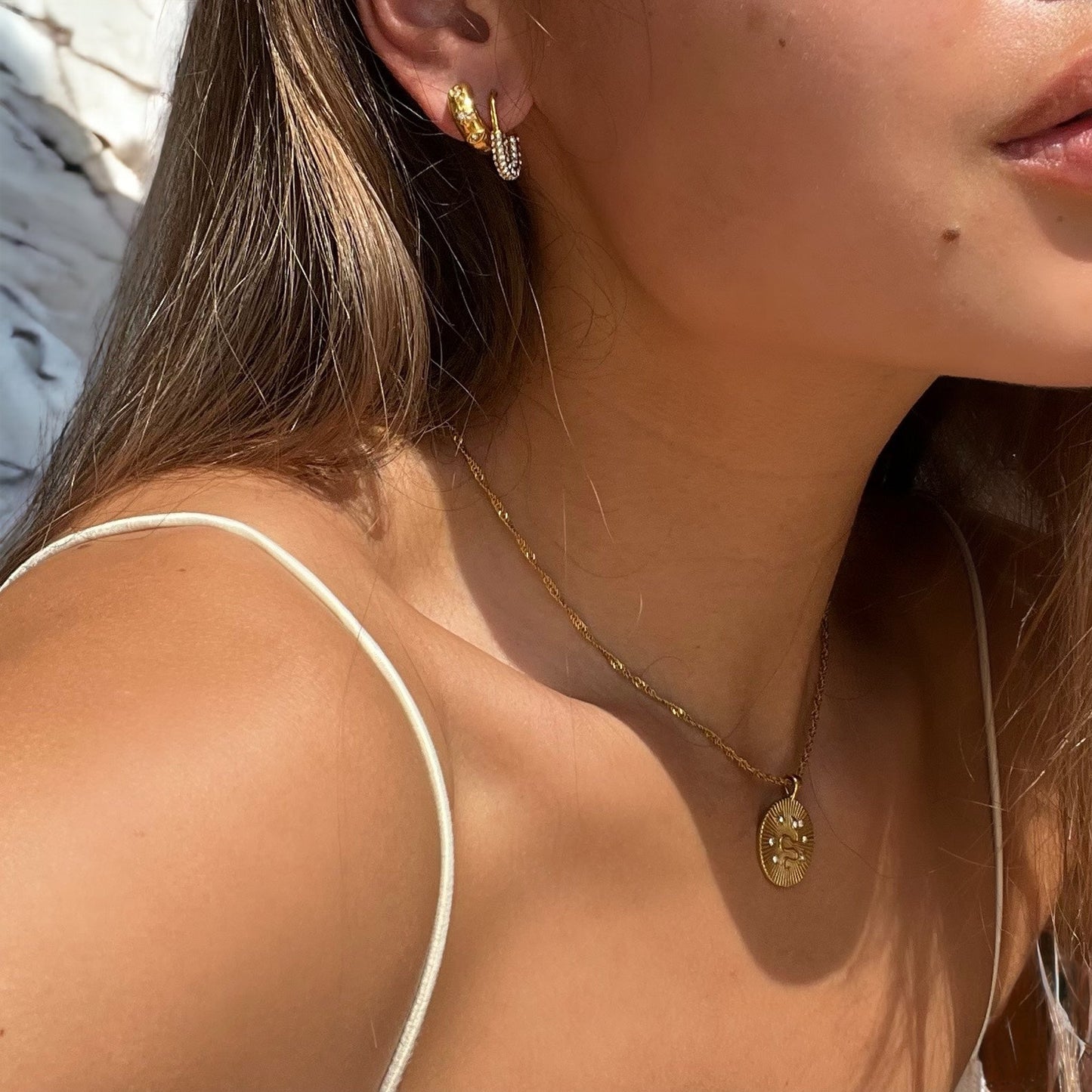 Golden Unique Earrings Margot